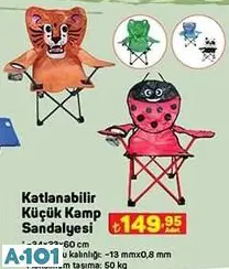 KATLANABİLİR KÜÇÜK KAMP SANDALYESİ